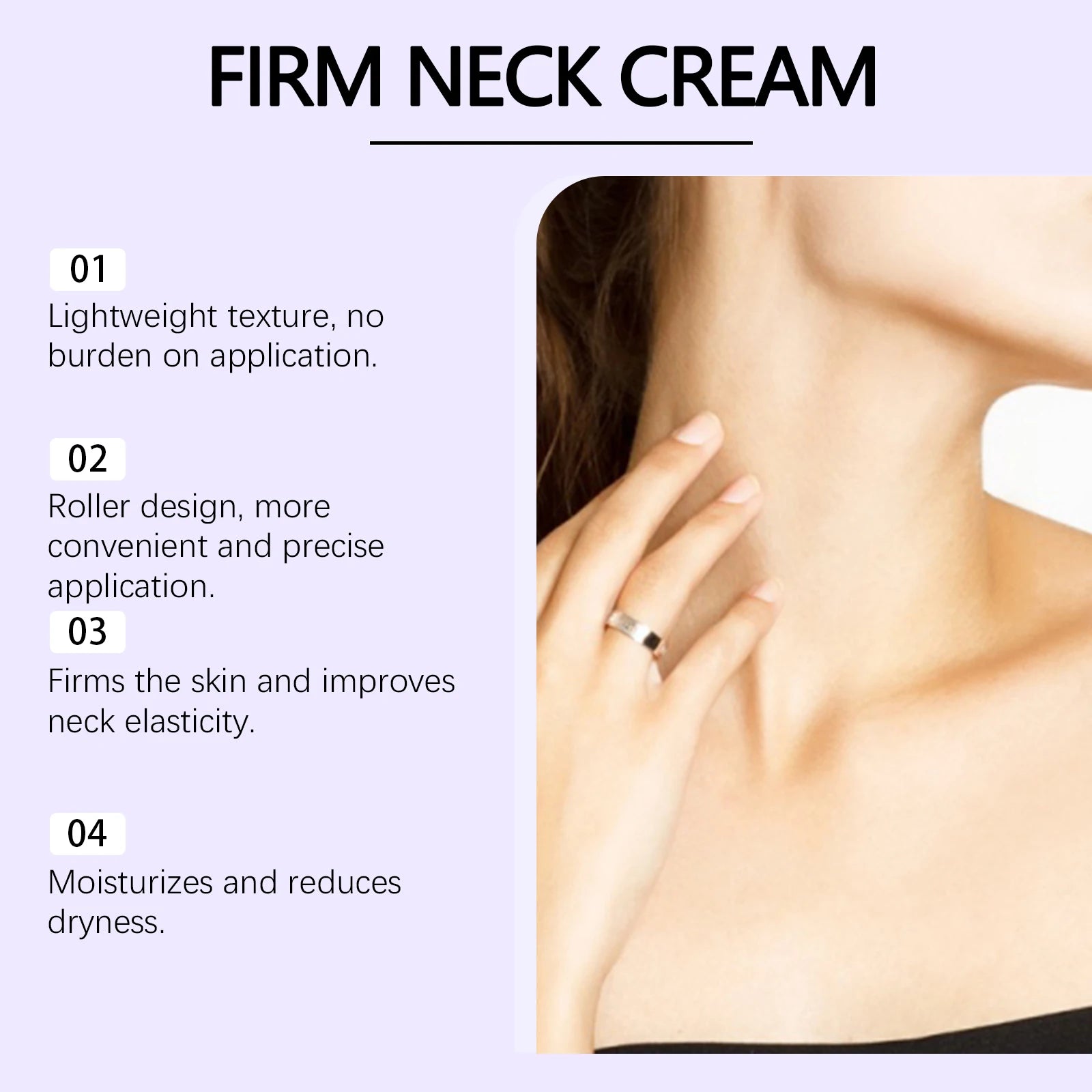 Daily Roll-On Neck Cream – Firming & Hydrating Formula 120g Neck Firming Cream Oasis Select