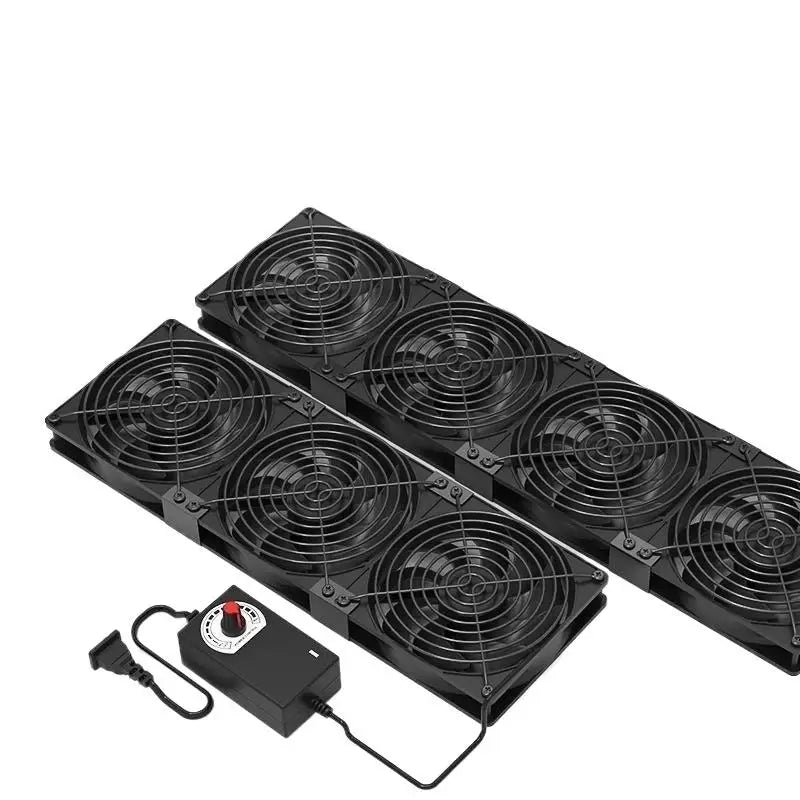 3000RPM 120mm High Airflow Cooling Fan with Controller for BTC Mining Chassis Cabinet Radiator Oasis Select