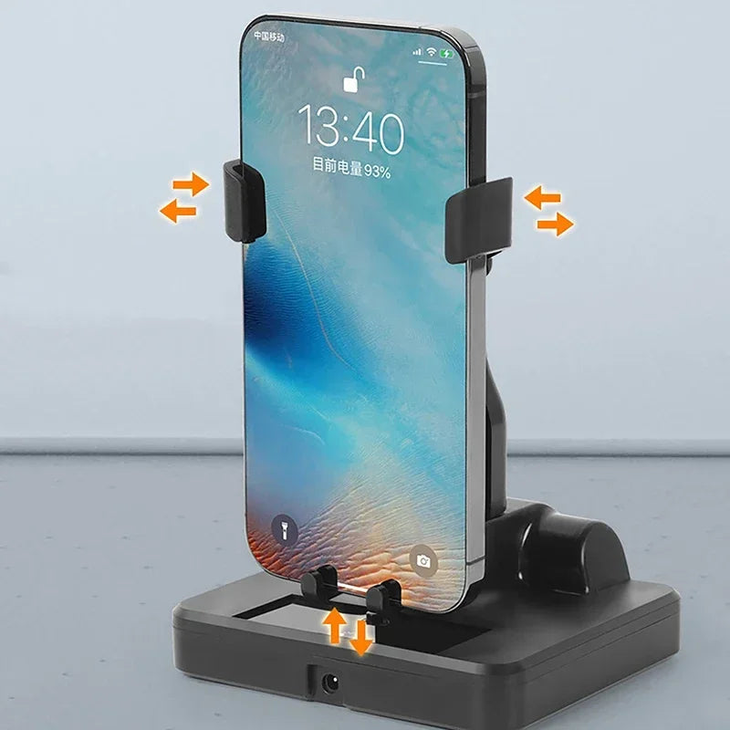 Desktop Cellphone Bracket Lazy Automatic Walker for iPhone Samsung Xiaomi Huawei Left and Right Swing Stepper Phone Holder Stand Oasis Select