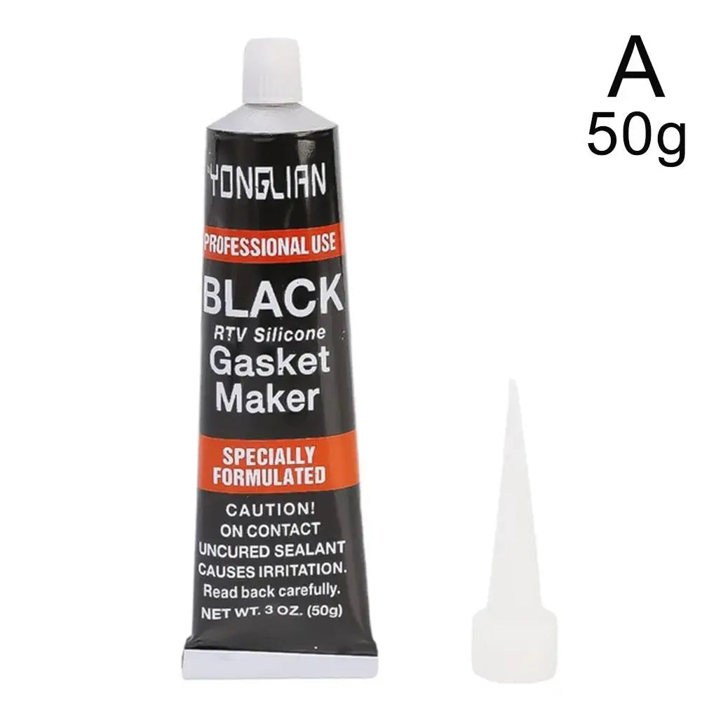 Black RTV Silicone Gasket Maker | High-Temp Engine Sealant Engine Gasket Sealant Oasis Select 1x50g