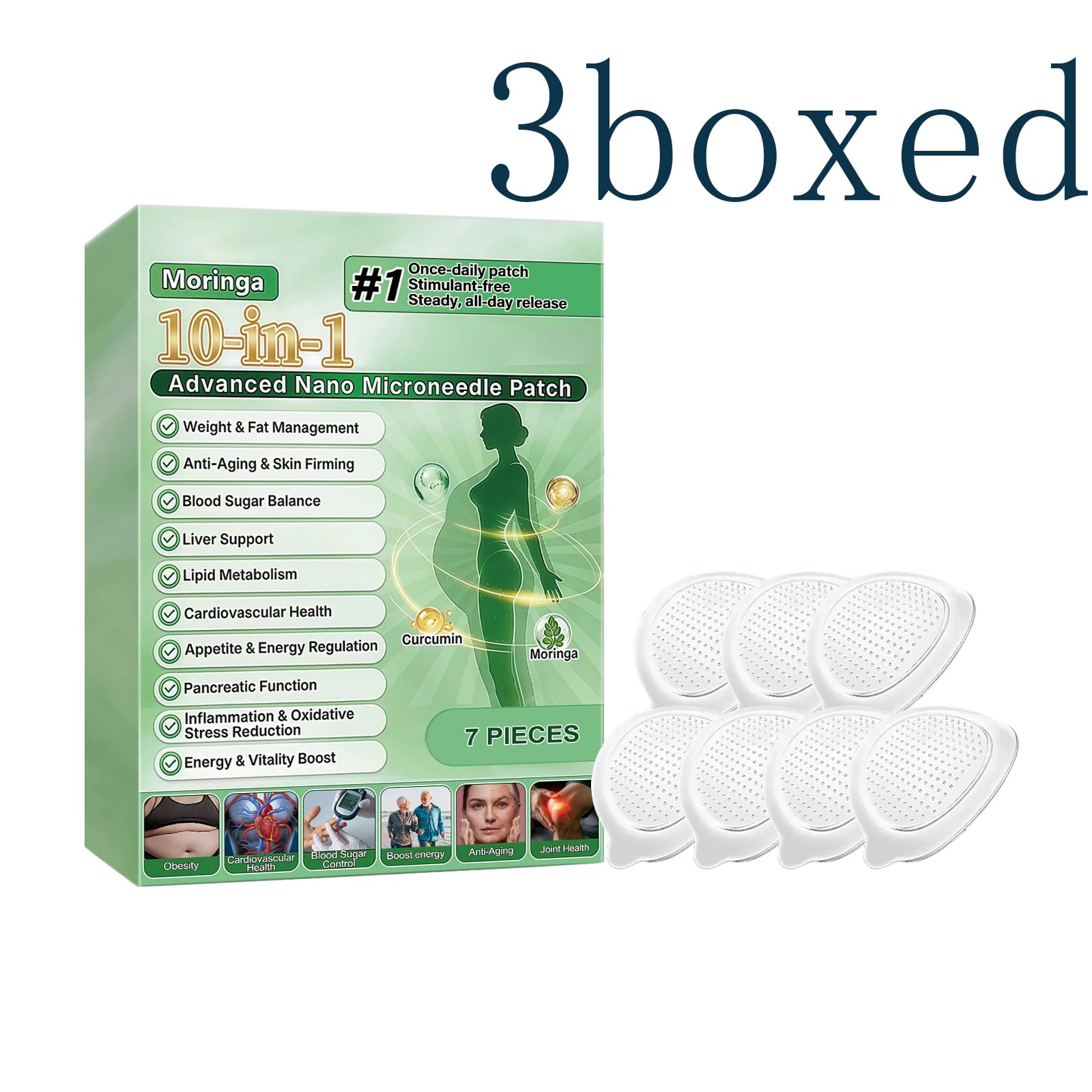 Body Care Microneedle Patch – Breathable & Skin-Friendly | 7pc Body Care Patch Oasis Select 3pcs