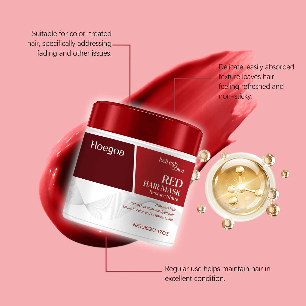 Color Depositing Hair Mask Deep Conditioning Hydrates&Repairs Enhances Hair Color Red Blue Brown Tones Boosts Shine Fades Color Oasis Select