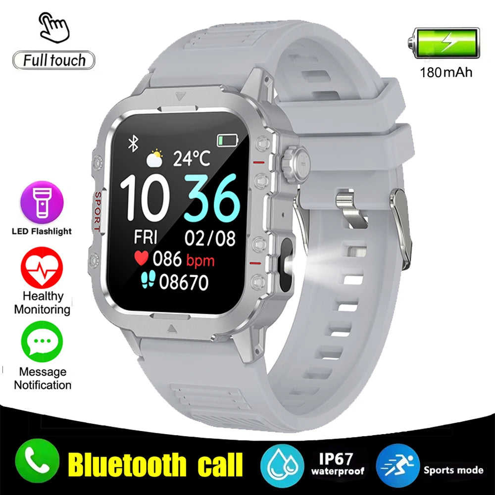 COTAUL Military Smartwatch 1.44" BT Call GPS Fitness Tracker
