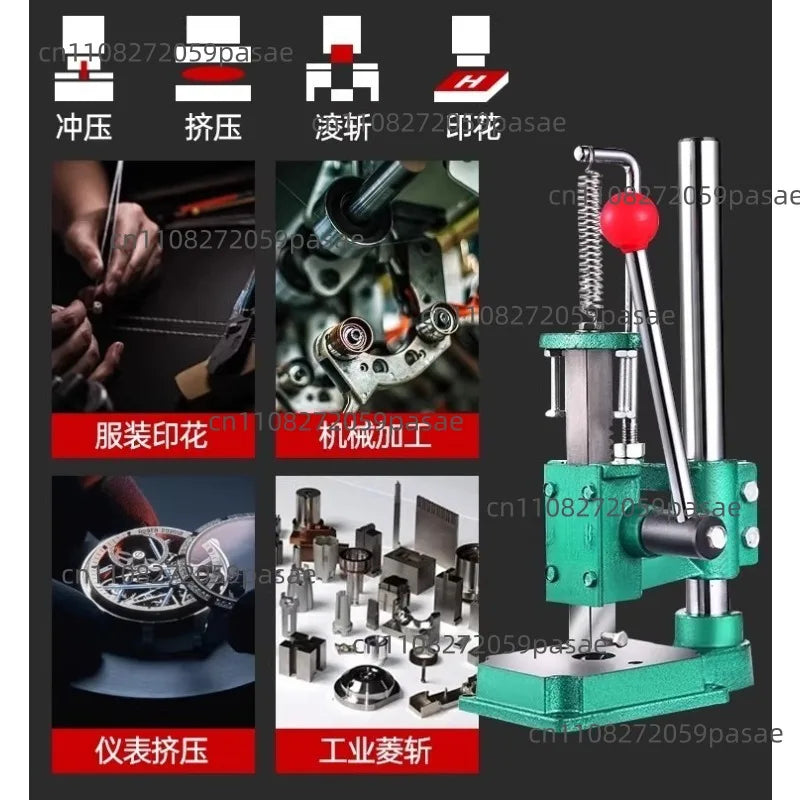 JM-16 Desktop Hand Press Machine – Round & Square Punch