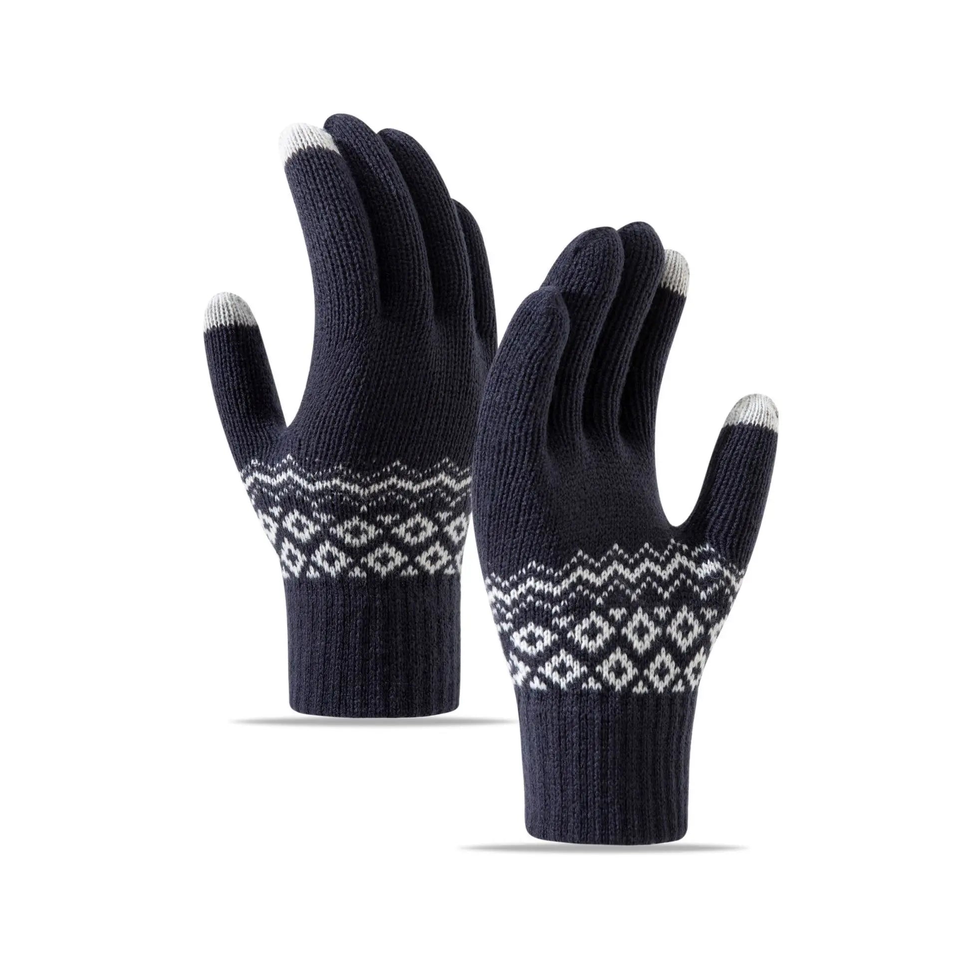 Knitted gloves, touch screen, cycling, skiing, fitness, warmth, autumn and winter outdoor sports trend Oasis Select 22