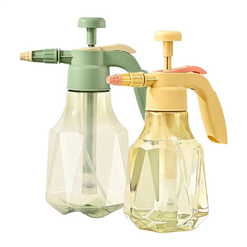 Watering Spray Adjustable Spray Bottle 1.5L Pump Pressure Leak-Proof Handheld Plastic Watering Can for Home Garden Plants Clean Oasis Select