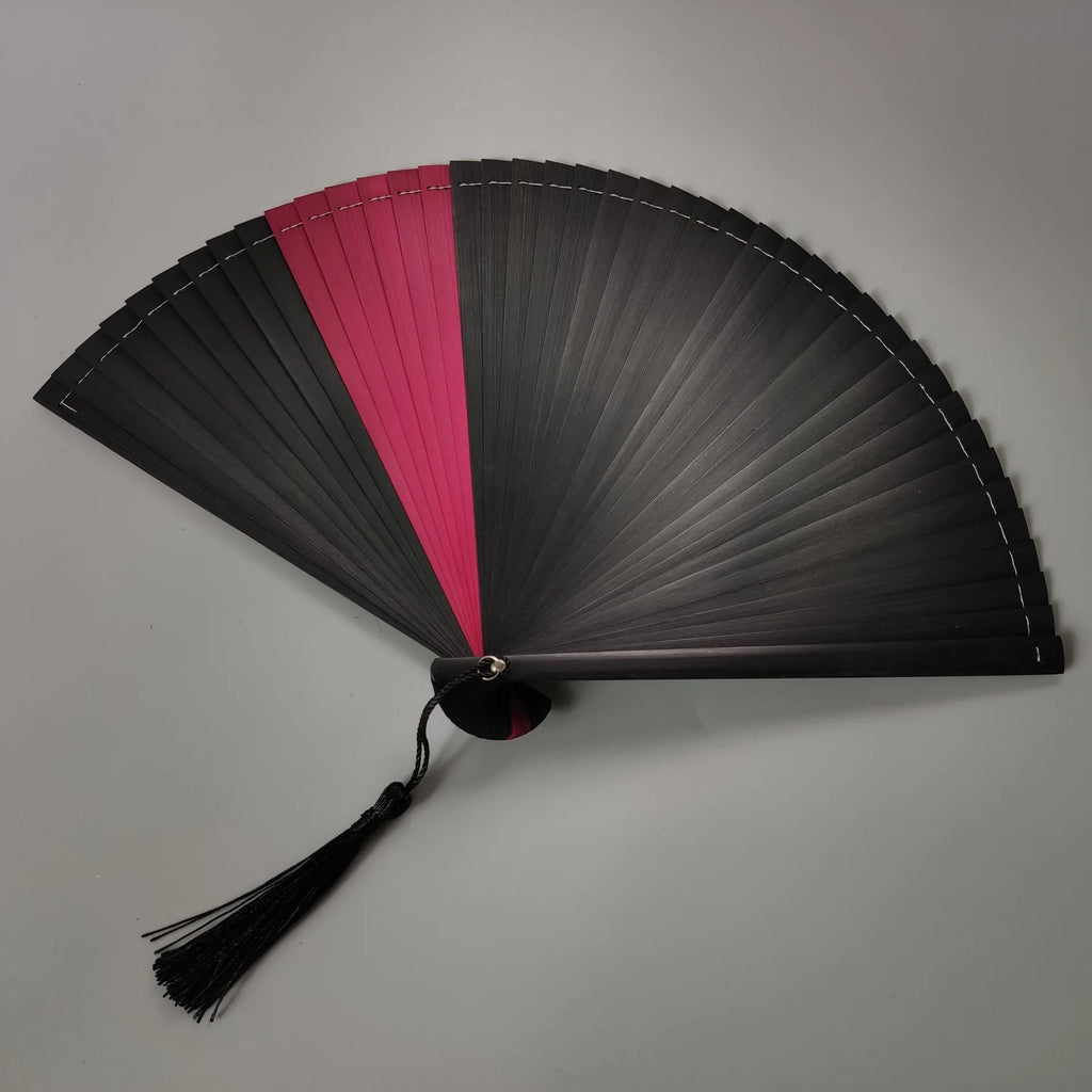 All bamboo spray painting fan high-end fine painting dance fan hollow carving folding fan Oasis Select 23