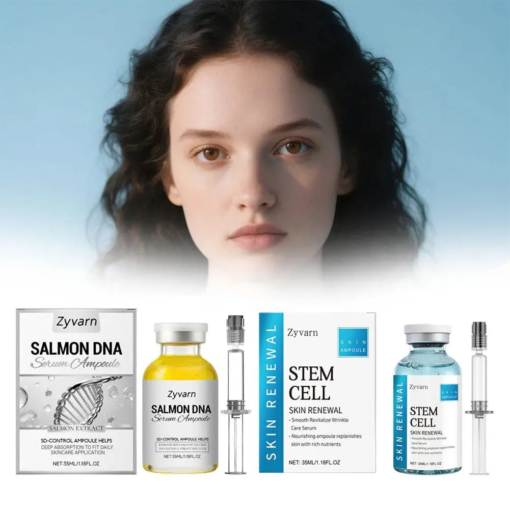 Korean Salmon Ampoule Serum Pure Peptide Powerful Firming Anti-Aging Essence Lotion Effectively Tightens Moisturizes Skincare Oasis Select