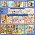 Miniature Scene Sticker Collection Book Non Bleed Ink 10 Unique Shop Themes for Birthday Gift for Craft Loving Kids Oasis Select Default Title