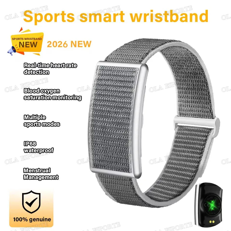 No Screen Fitness Bracelet – Heart Rate, GPS & IP68 Waterproof