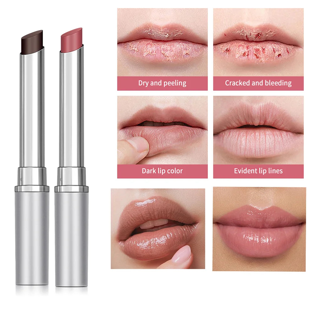Honey Lipstick Honey Tinted Lip Balm Pink Lipstick Powerful Lip Repulper Lip Brightening for Dark Lips Exfoliating Care Oasis Select back and pink