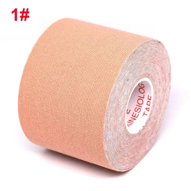1/2/4Pcs Sports Waterproof Kinesiology Tape Stickers Athletic Bandage Muscle Recovery Protector Strapping Pain Relief Tennis Gym Oasis Select khaki 5CMX5M
