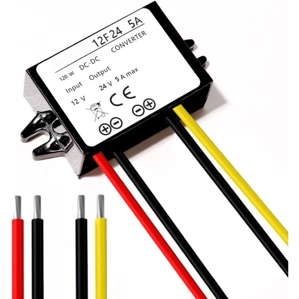 DC/DC 12V To 24V Converter 5A Step Up Converter Voltage Waterproof Power Supply Module Boost Transformer For Car Truck Vehicle Oasis Select
