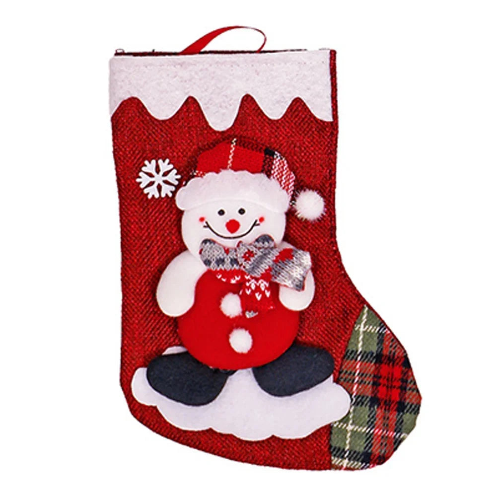 22*16*1cm Christmas Stocking Decorative Accessory Eye-catching Holiday Decor Festive Atmosphere Enhancement Fun Santa Design Oasis Select B China Mainland