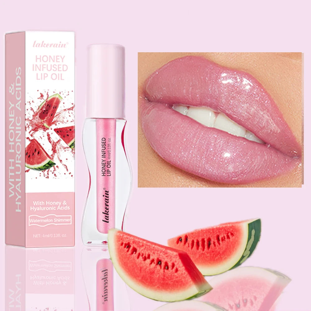 Fruit Honey Essence Lip Oil Sexy Plump Lip Jelly Strawberry Tinted Lip Liquid Waterproof Moisturize Oil Lipgloss Makeup Makeup Oasis Select 5