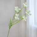 Artificial Lace Foam Flowers 80cm Faux Silk Blooms Home Decor Wedding Photography Props Restaurant Greenery Decorations Oasis Select white