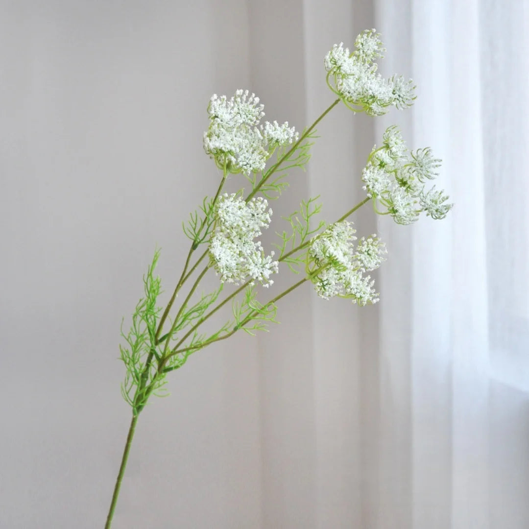 Artificial Lace Foam Flowers 80cm Faux Silk Blooms Home Decor Wedding Photography Props Restaurant Greenery Decorations Oasis Select white