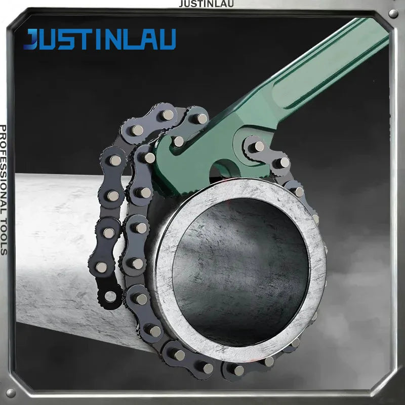 JUSTINLAU 1PC Multi Functional Pipe Fitting Tool Belt Wrench for Opening Pipe Fitting Ring Filter Chain Wrench Oil Filter Wrench Oasis Select