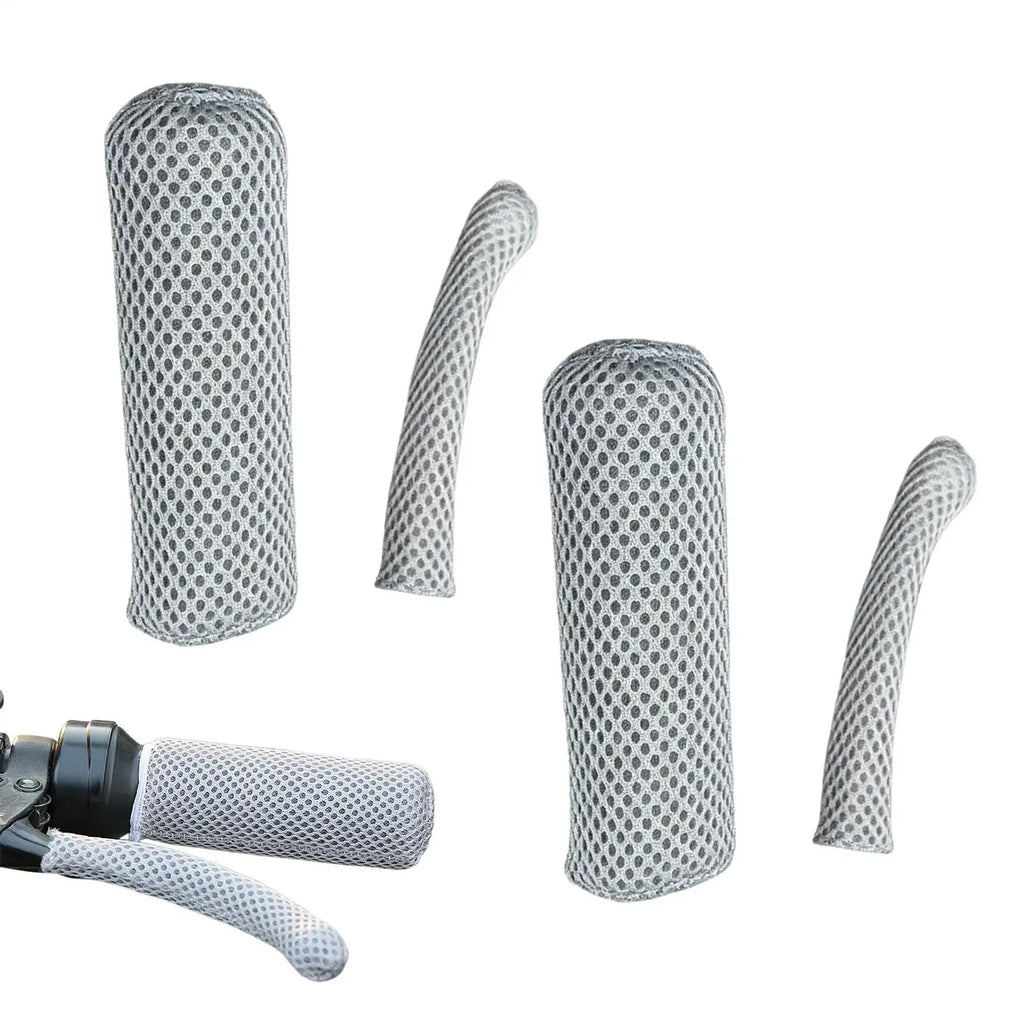 Motorcycle Handle Cover Non-Slip Breathable Sleeve Ice Silk Hand Grip Sleeve Universal Summer Electric Tricycle Handle Cover Oasis Select