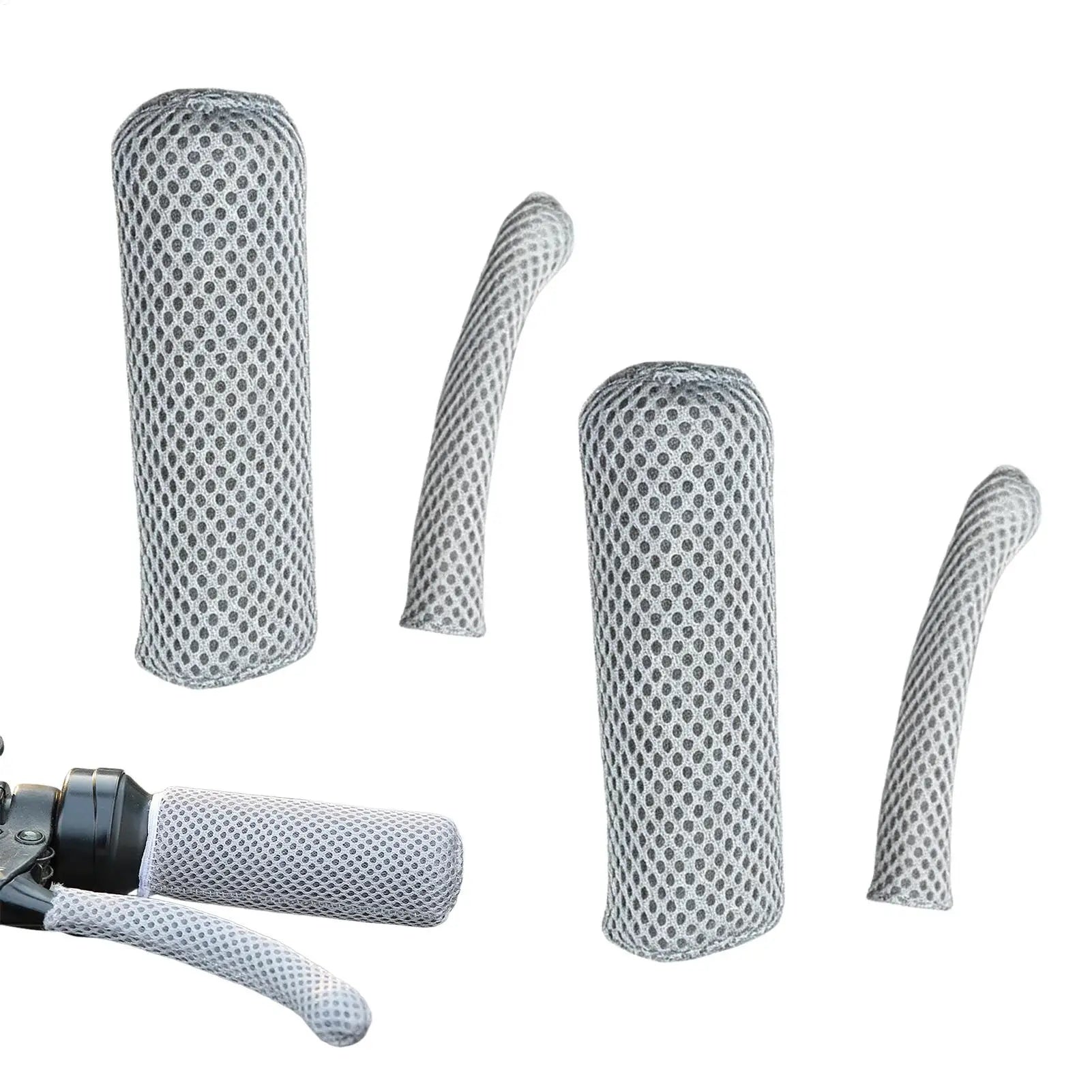 Motorcycle Handle Cover Non-Slip Breathable Sleeve Ice Silk Hand Grip Sleeve Universal Summer Electric Tricycle Handle Cover Oasis Select