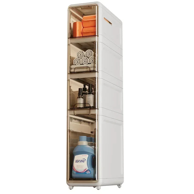 Multi-functional Crack Locker, Clothing Sundries, Drawer Type Storage Cabinet, Bathroom Gap, Layered Storage Cabinet Oasis Select