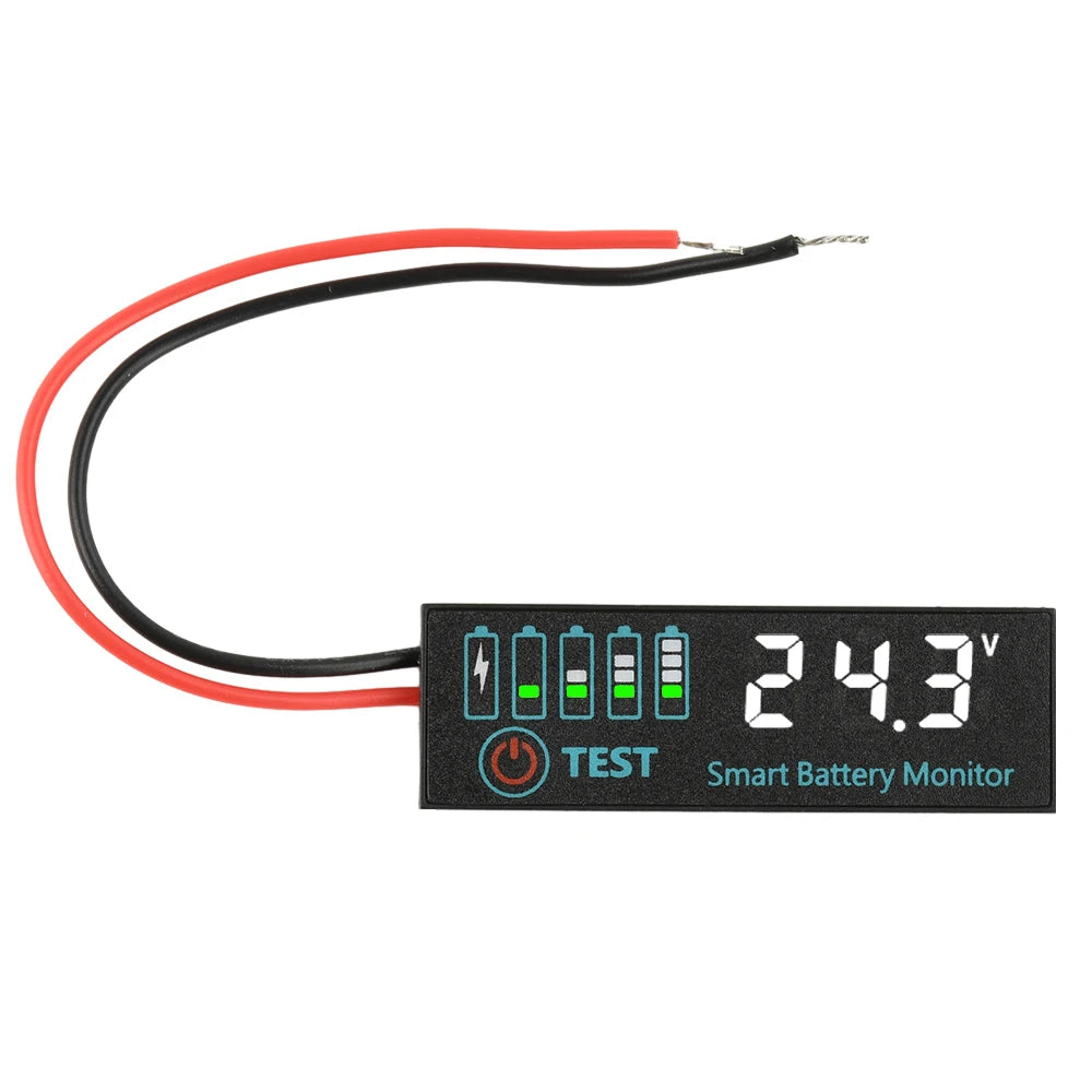 DC 7-55V Battery Charge Indicator Digital Voltmeter Voltage Tester Electric Vehicles Lithium Battery Capacity Power Indicators Oasis Select White light