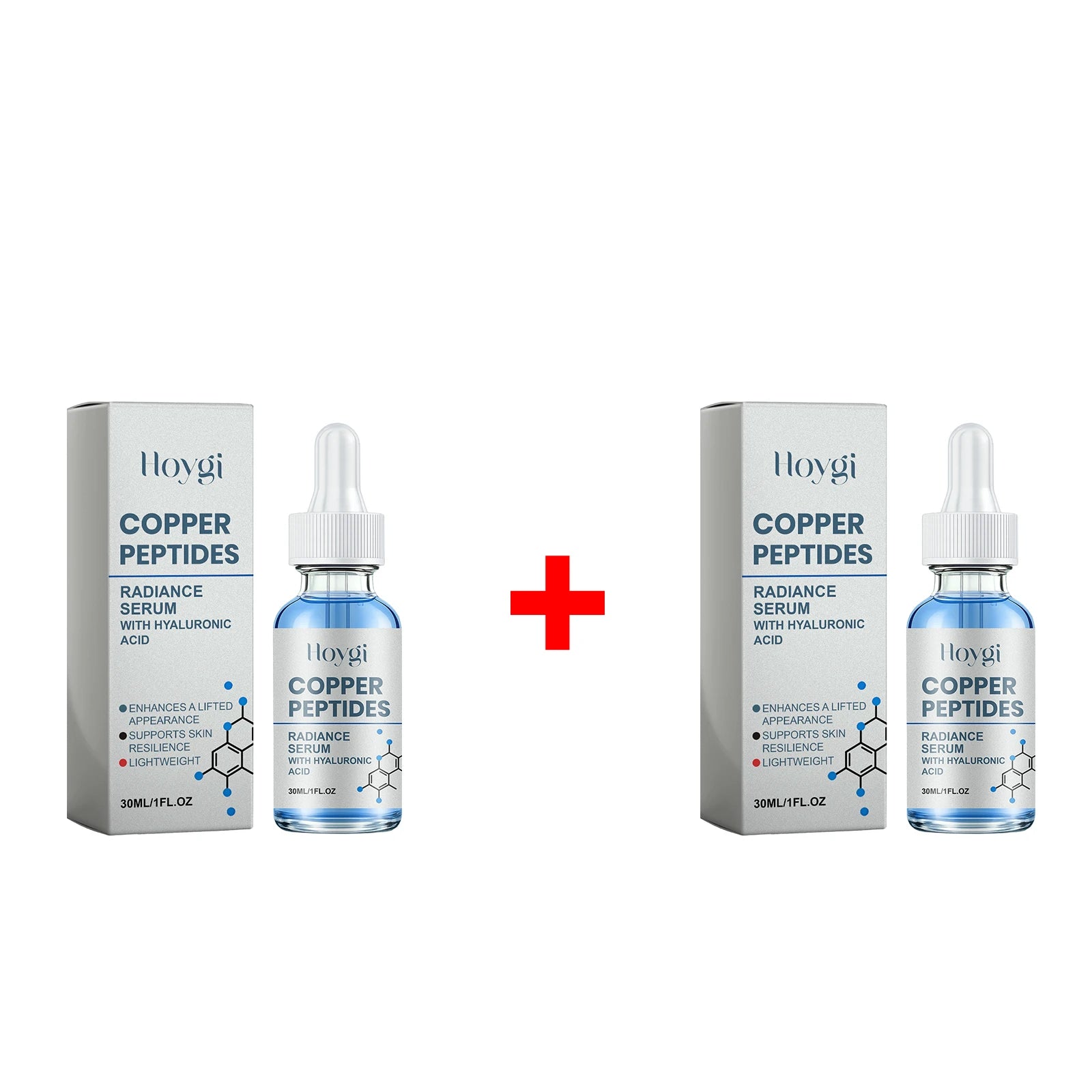 Copper Peptide Essence for Sensitive Dry Skin Moisturizing Brightening Firming Lifting Face Barrier Repair Renewing Face Serum Oasis Select 2pcs