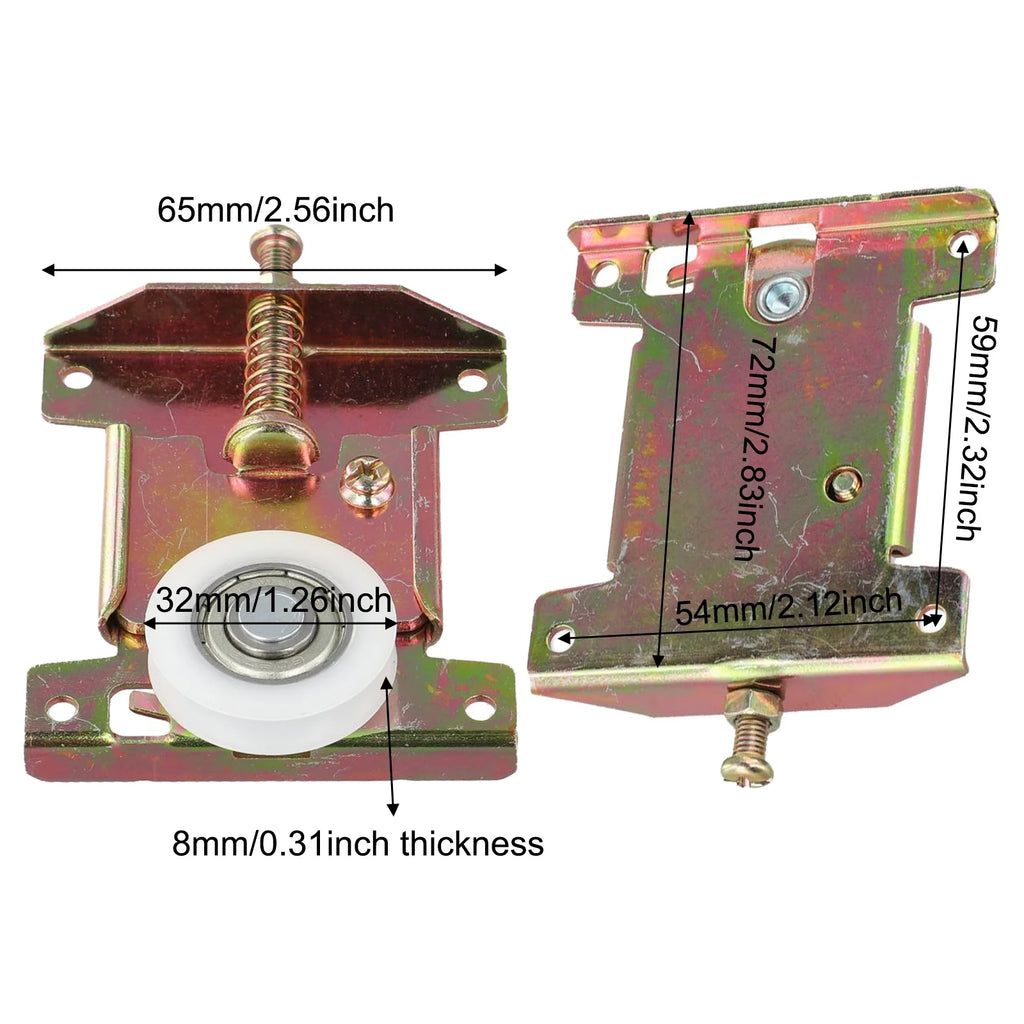 Wardrobe Sliding Door Pulley Sliding Door Roller Concaved Wheels Smooth U Groove Pulley Track Wheel Door Track Accessories Oasis Select