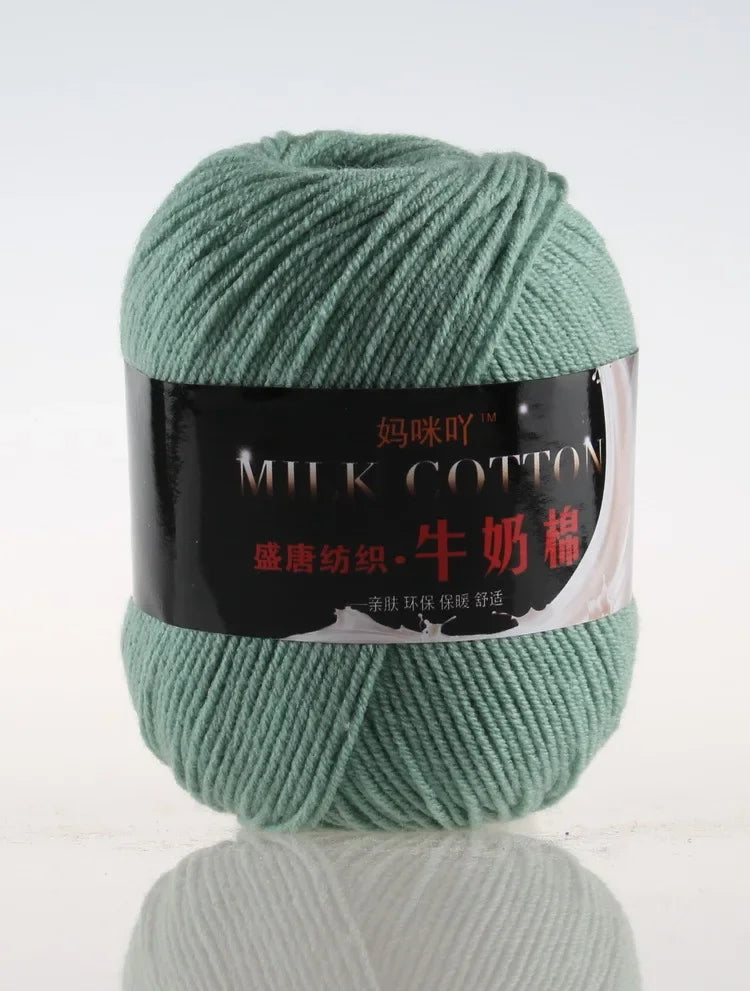 DIY Three Strands Graded Section Dyed Wool Medium Fine Cotton Thread