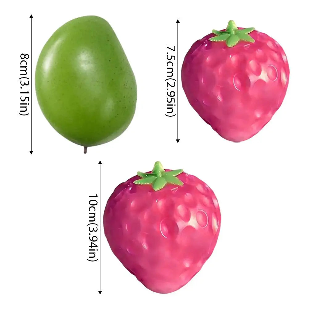 Color-Changing Fruit Squeeze Stress Toy – Squishy Fidget Ball