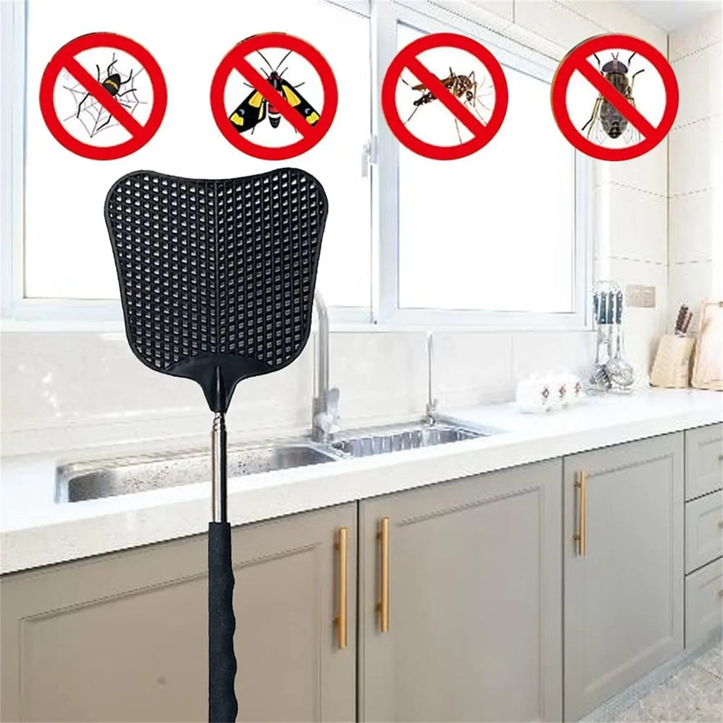 Telescopic Fly Swatters Durable Plastic Heavy Duty Flyswatter With Stainless Mosquito Repellent Tool Home Accessories Tools Oasis Select