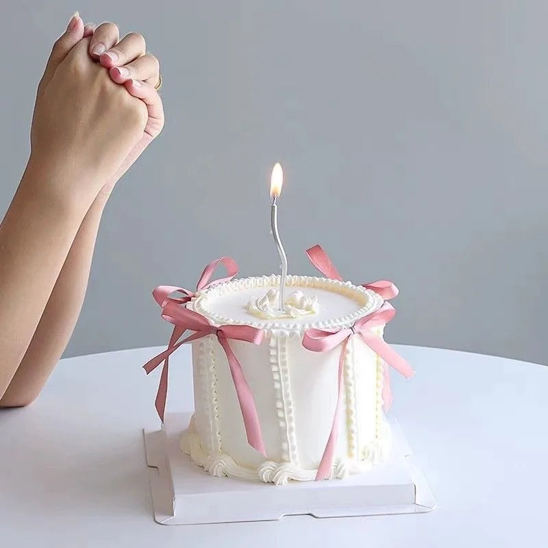 Simulation Cake Model Internet Popular Bow Birthday Fake Window Decoration Sample Photography Props Oasis Select