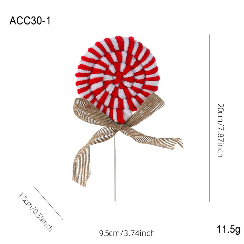 Plush Candy Lollipop Christmas Tree Ornament | Holiday Décor
