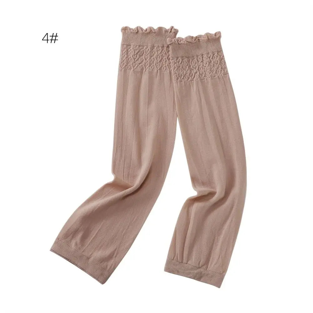 Elastic Fabric Thin Sun Protection Sleeves Solid Color Anti-UV Middle Eastern Style Sleeves Sun Protection Oasis Select 4