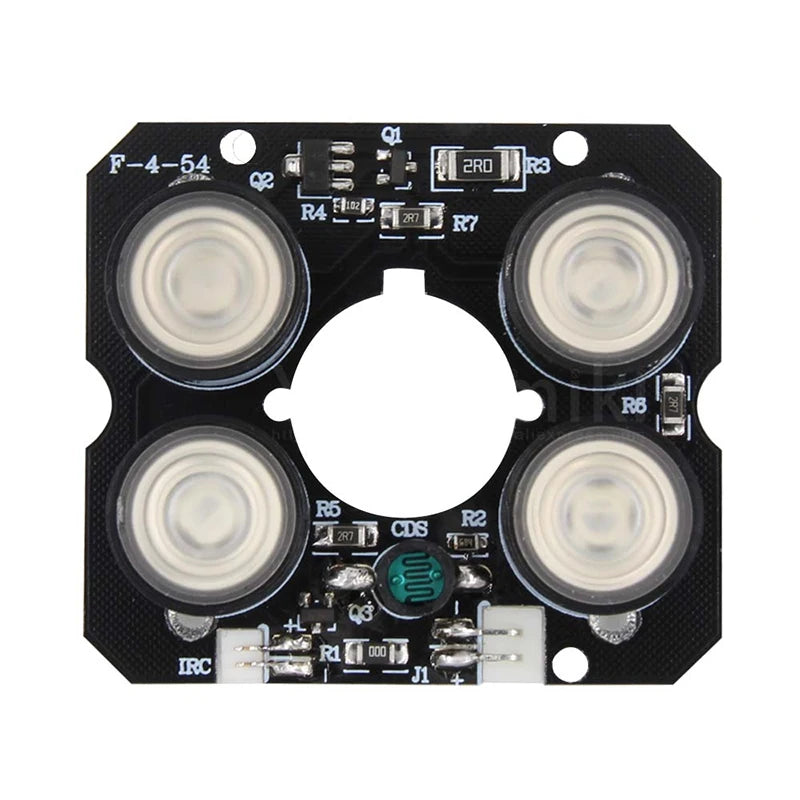 4-LED 850nm IR Illuminator Board – 90° CCTV Night Vision