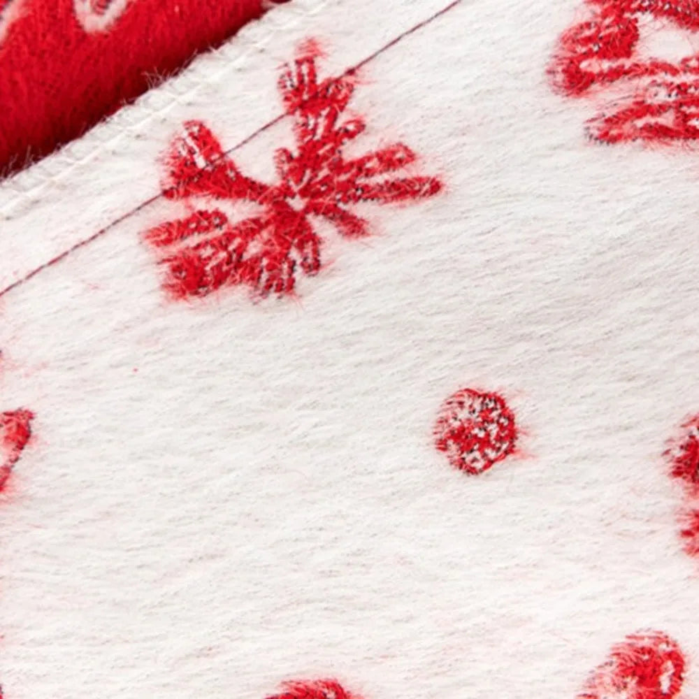 Christmas Tree Knitted Plush Pillowcase | Festive Cushion Cover