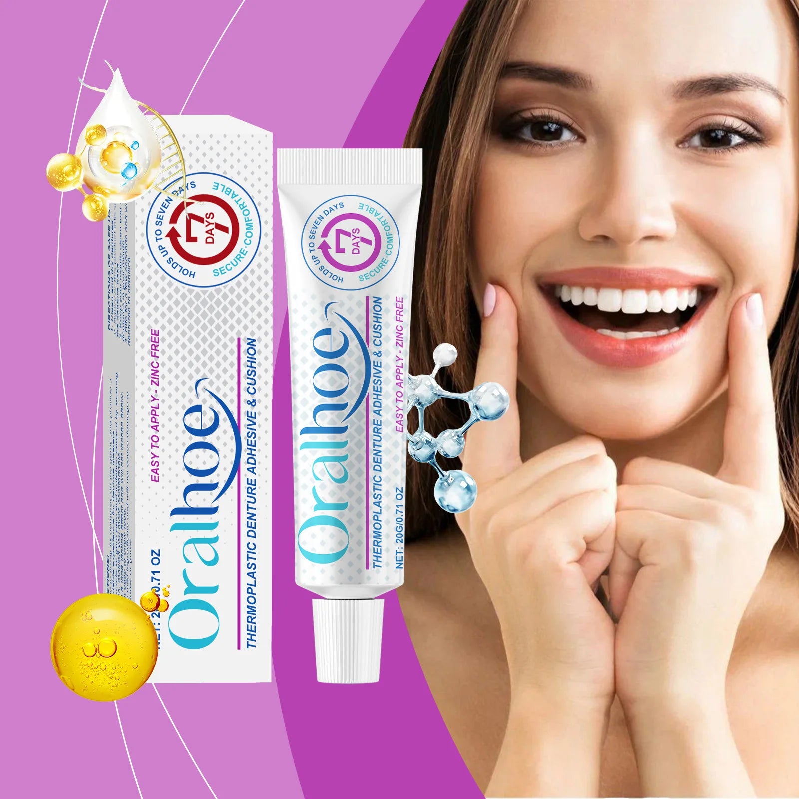 Thermoplastic Denture Adhesive – Firm, Long-Lasting Hold 20g Denture Adhesive Oasis Select