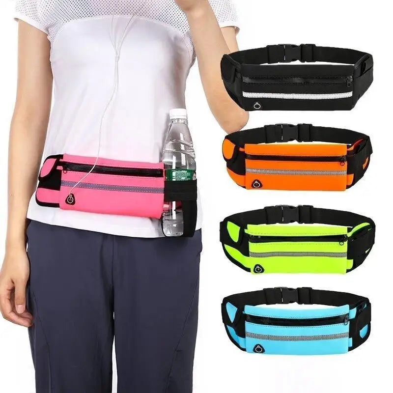 1Pc New Waterproof Sports Waist Bag, Close-Fit Fanny Pack Multifunctional Portable Pouch for Running Cycling Oasis Select