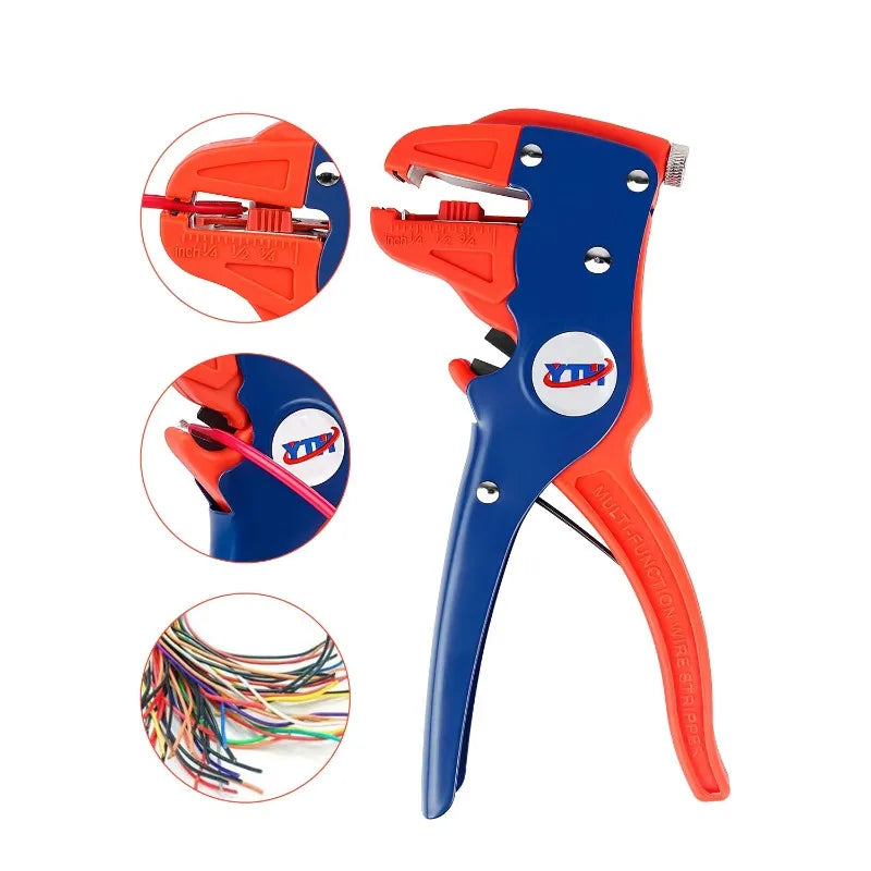 JUSTINLAU Automatic Wire Stripper Electric Wire Cable Cutter Electrician Cutting Pliers YTH-318 Stripping Clamp Nipper Oasis Select