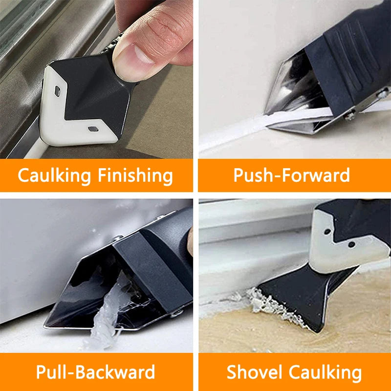 Silicone Scraper Sealant Smooth Remover Tool Set 9 In 1 Floor Caulk Finisher Grout Kit Glass Glue Angle Scraper Set Accessoriess Oasis Select