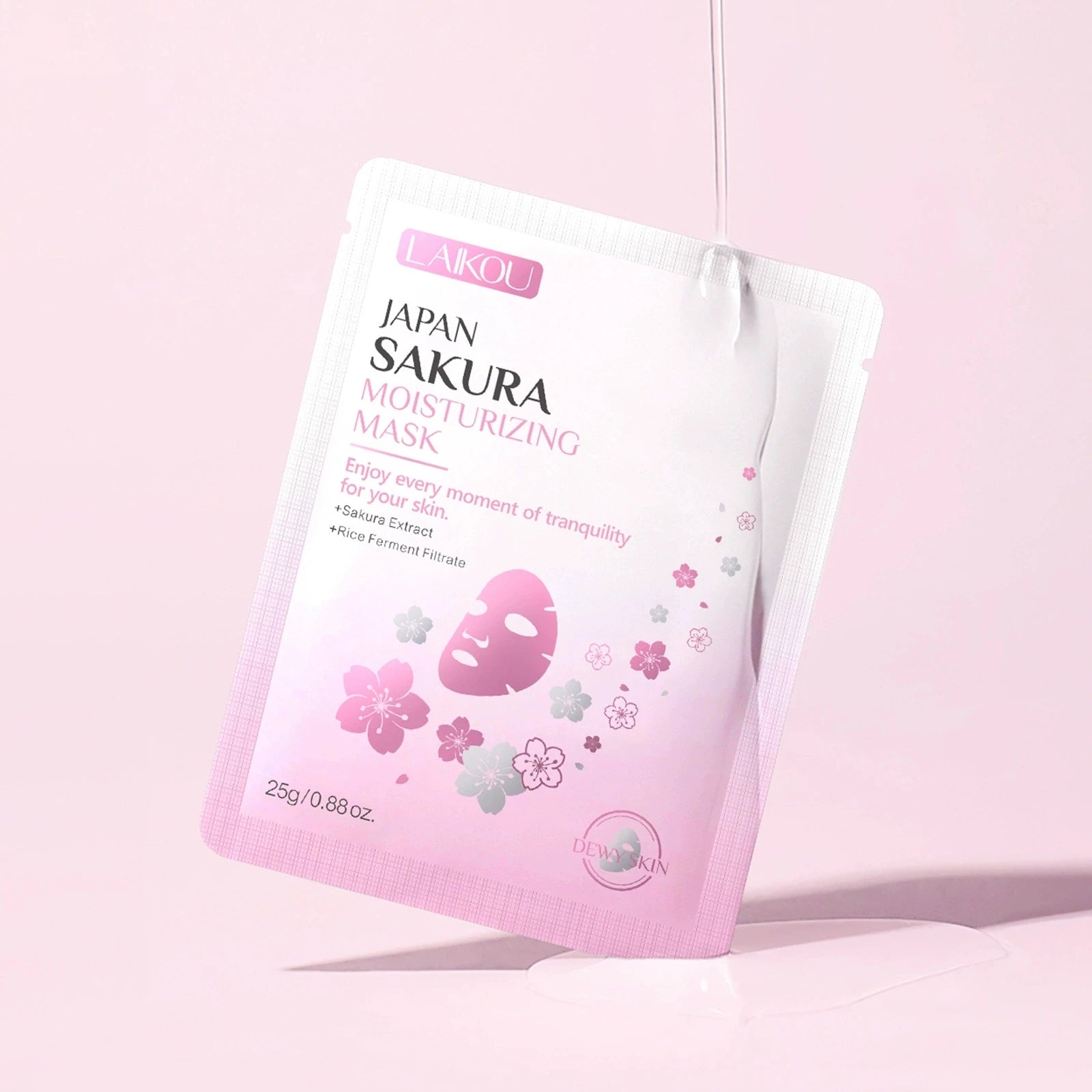 LAIKOU Sakura Sheet Mask 10-Pack – Moisturizing & Anti-Aging Sheet Face Mask Oasis Select