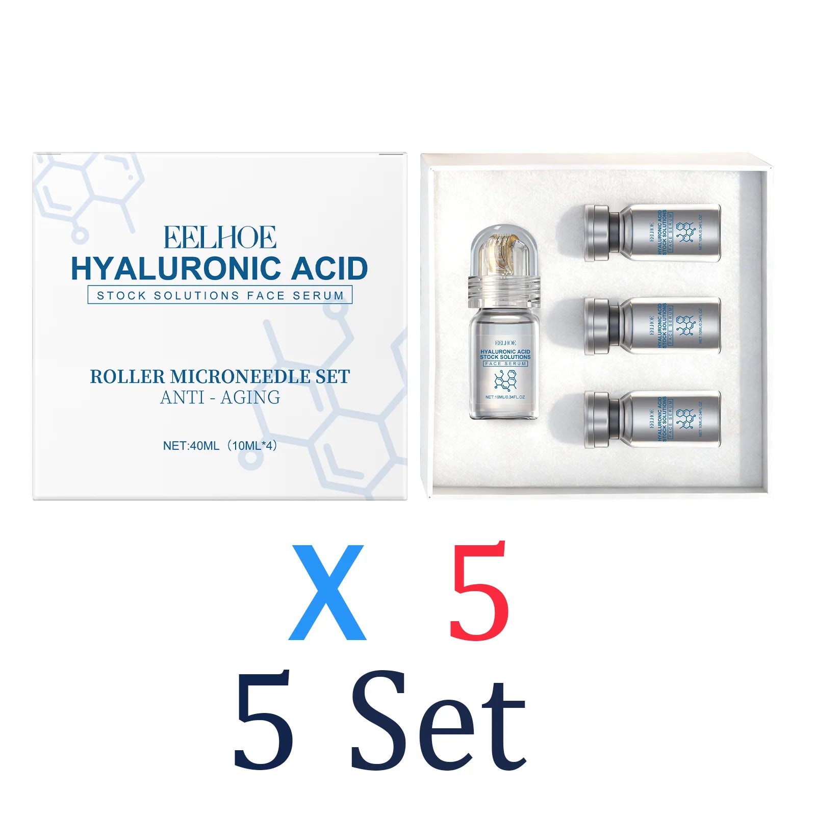 Niacinamide Microneedle serum Facial serum Kit 0.25mm Moisturizing Skin nourishing Winter skincare Face Roller Day cream 30ml Oasis Select 5 Set