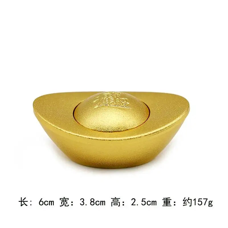 Red Oil Rotating Ornament Rotatable Desktop Decoration Living Room Opening Decoration Oasis Select Yuanbao Spinning Top