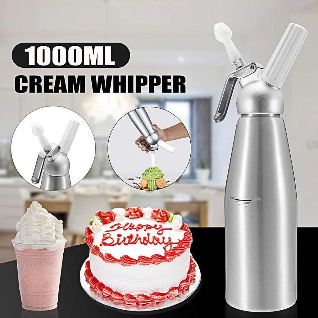 500/1000ml Cream Foam Gun Cake Piping Gun Siphon Squeeze Bottle Dessert Tool Squeeze Bottle Dessert Tool Kitchen Accessories Oasis Select