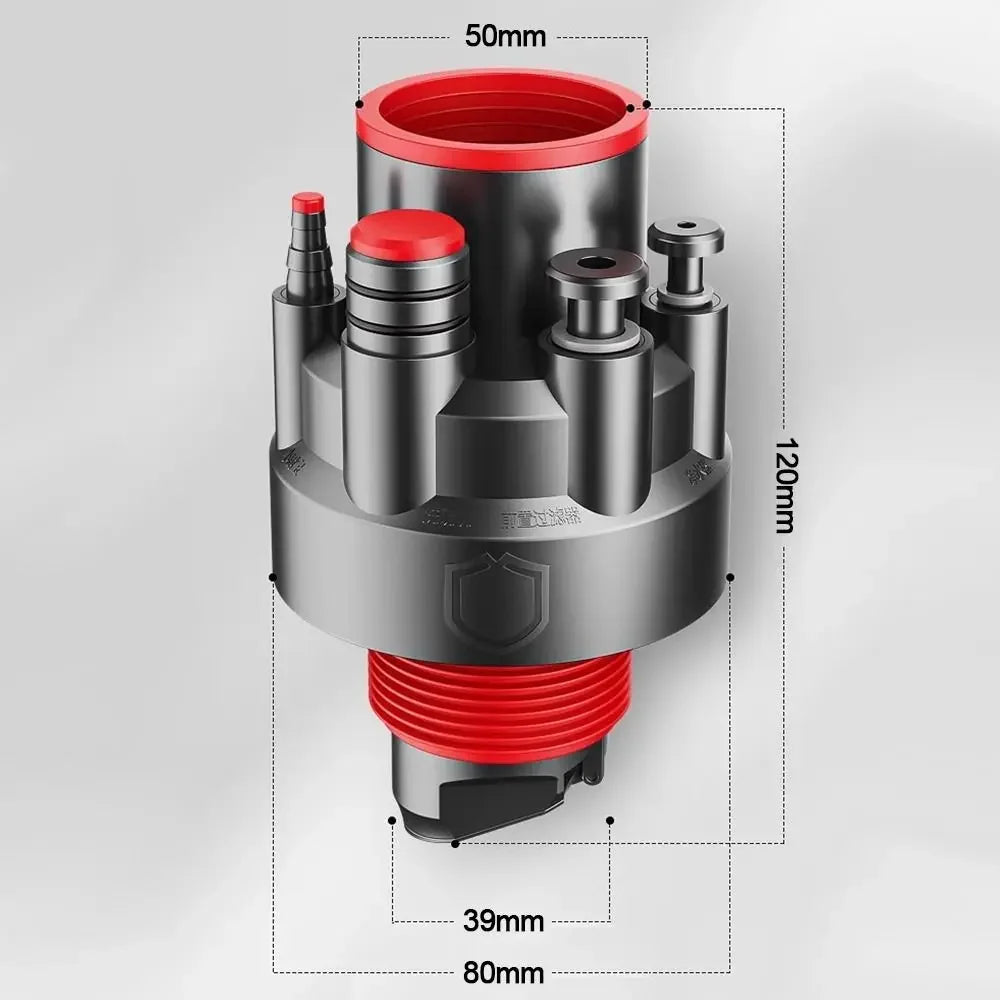 Anti Odor Sink Drain Pipe Adapter 5 in 1 Multifunctional Kitchen Basin Sewer Branch Sealing Ring Drainage Water Pipe Joint Oasis Select