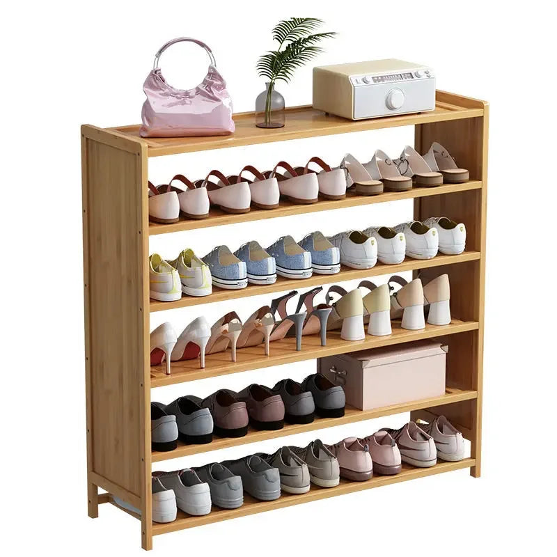 Multi-functional Space-saving shoe rack Multi-layer bamboo shoe rack Storage dust-proof storage shoe rack Oasis Select