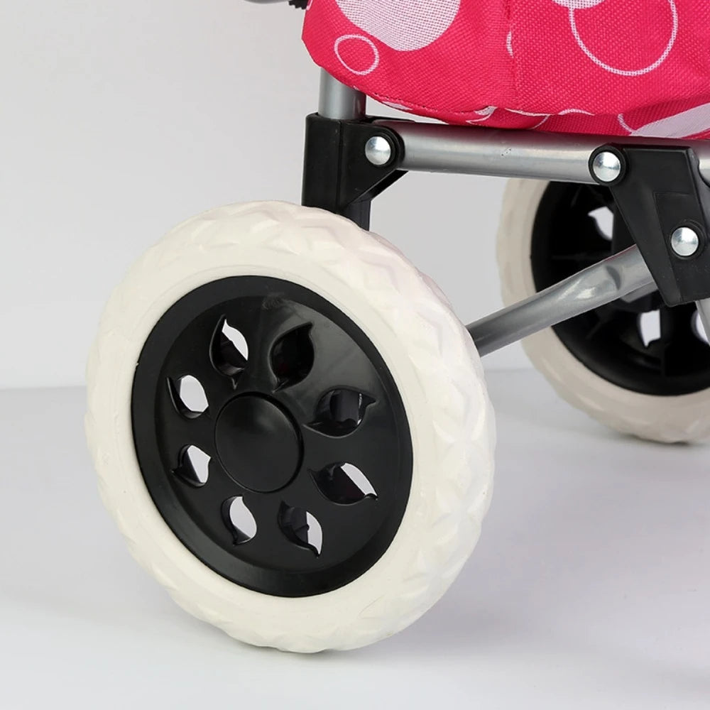 2Pcs 6.5 Inch Shopping Cart Wheels Trolley Caster Replacement Rubber Foaming Anti Slip Tire Wheel Flexible Luggage Accessories Oasis Select