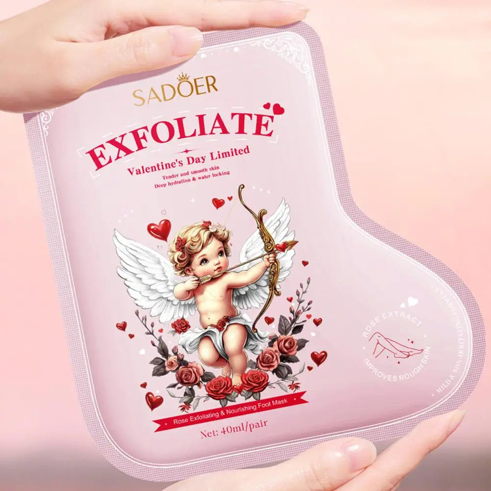 Rose Exfoliating Foot Mask – Moisturizing & Smoothing Socks