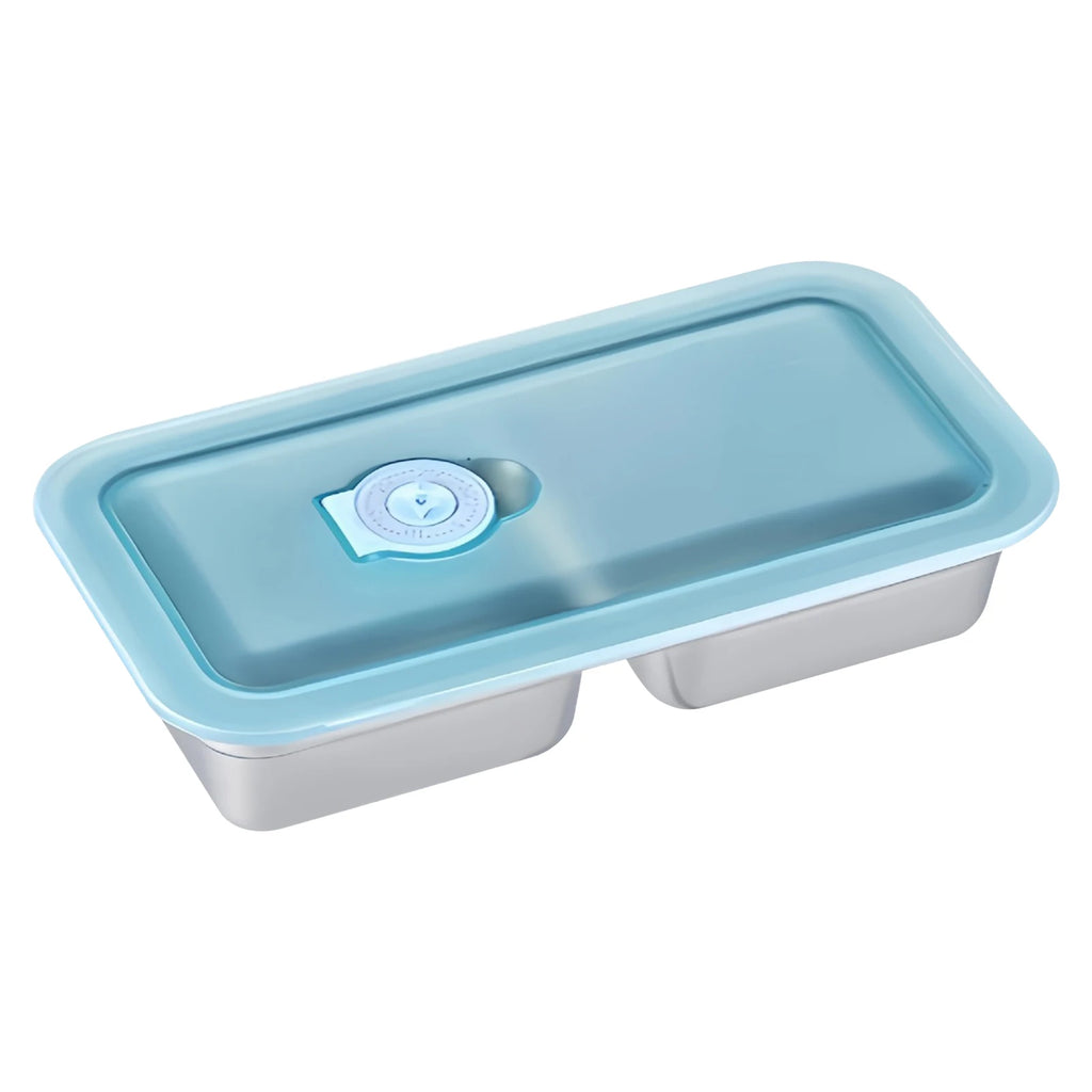 Stainless Steel Double Compartment Bento Lunch Box 1200ml