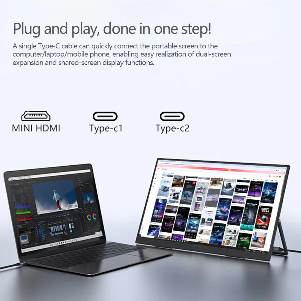 11.6" Portable Monitor HDMI LCD 1366x768 for Laptop PS4 Switch